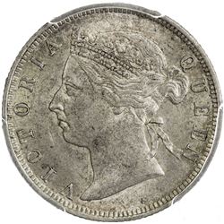 STRAITS SETTLEMENTS: Victoria, 1837-1901, AR 20 cents, 1899. PCGS MS62