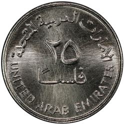 UNITED ARAB EMIRATES: 25 fils, 1984/AH1404. PCGS SP66