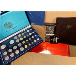 ASIA: LOT of sets, albums and loose coins
