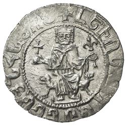 ARMENIA: Levon I, 1198-1219, AR double tram (5.57g). AU