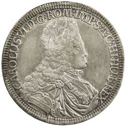 AUSTRIA: Karl VI, 1711-1740, AR thaler, 1716. EF