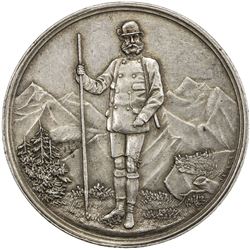 AUSTRIA: Franz Joseph, 1848-1916, AR shooting medal (24.71g), 1889. EF