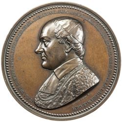 BELGIUM: AE medal (185.7g), 1852. UNC