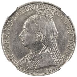 CYPRUS: Victoria, 1878-1901, AR 4 1/2 piastres, 1901. NGC AU