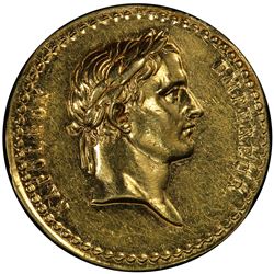 FRANCE: Napoleon I, Emperor, 1804-1814, AV medal, L'An XII (1804). PCGS UNC