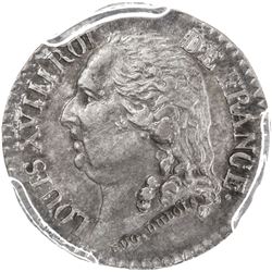 FRANCE: Louis XVIII, 1814-1824, AR medalet, ND (1818). PCGS AU58