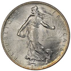 FRANCE: AR 2 francs, 1914-C. PCGS MS64