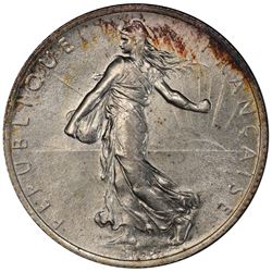 FRANCE: AR 2 francs, 1914-C. PCGS MS63