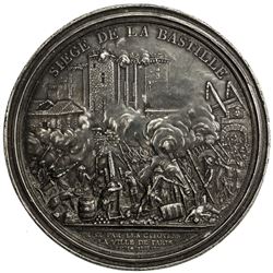 FRANCE: white metal medal (85.8g). EF