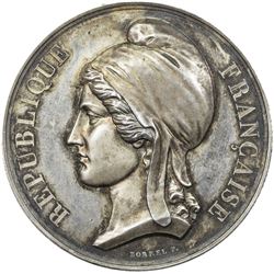 FRANCE: AR medal (63.00g), ND (ca. 1848). AU