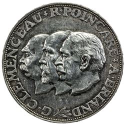 FRANCE: AR medallic issue, 1929, Treaty of Paris, lustrous AU