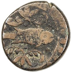 GEORGIA: Giorgi XII, 1798-1800, AE 2 puli (9.67g), Tiflis, AH1213. F-VF