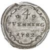 Image 2 : BRANDENBURG-ANSBACH: Alexander, 1757-1791, AR 4 pfennig, 1782-S. PCGS MS65