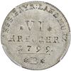 Image 2 : BRANDENBURG-ANSBACH-BAYREUTH: Friedrich Wilhelm III of Prussia, 1797-1805, AR 6 kreuzer, 1799-B. PCG