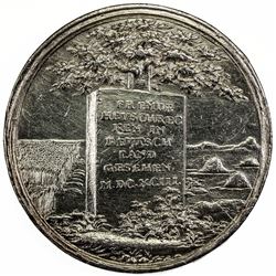 BRESLAU: AR medal (18.37g), 1693 (M.DC.XCIII). EF
