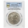 Image 3 : BRUNSWICK-CALENBERG-HANNOVER: Johann Friedrich, 1665-1679, AR 24 mariengroschen, 1674. PCGS MS61