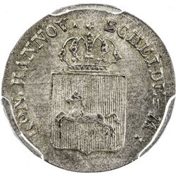 HANNOVER: AR 4 pfennig, 1837-B. PCGS MS65