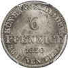 Image 2 : HANNOVER: AR 6 pfennig, 1850-B. PCGS MS66