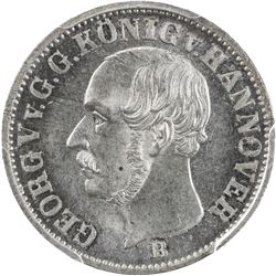HANNOVER: AR 1/12 thaler, 1853. PCGS MS66
