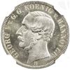 Image 1 : HANNOVER: Georg V, 1851-1866, AR 1/6 taler, 1859-B. NGC MS65