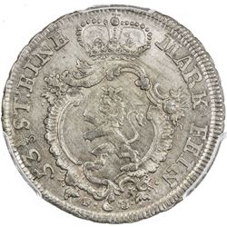 HESSE-CASSEL: AR 1/6 thaler, 1868. PCGS MS64