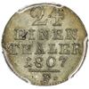 Image 2 : HESSE-CASSEL: AR 1/24 thaler, 1807. PCGS MS65