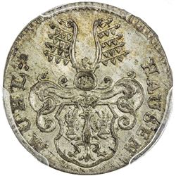 MUHLHAUSEN: AR 6 pfennig, 1767. PCGS MS65