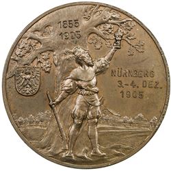 NUREMBERG: AE shooting medal (20.22g), 1905. UNC
