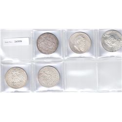 GERMAN STATES: LOT of 5 silver five mark coins