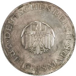 GERMANY: Weimar Republic, AR 3 mark, 1929-J. PCGS PF63
