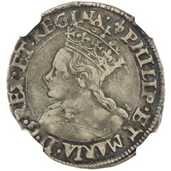 ENGLAND: Philip & Mary, 1554-1558, AR groat. NGC VF30