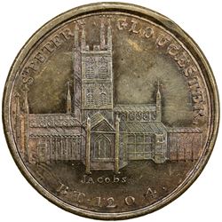 GREAT BRITAIN: AE penny token (26.46g), 1797. PF