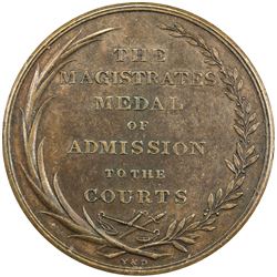 GREAT BRITAIN: AE medal (43.26g), 1818. VF
