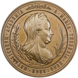 HUNGARY: AE medal (107.5g), 1870. UNC