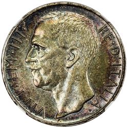 ITALY: Victor Emmanuel III, 1900-1946, AR 10 lire, 1930. NGC MS62