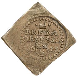 BREDA: AE 2 stuivers (3.88g), 1625. EF