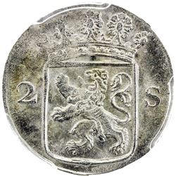 HOLLAND: AR 2 stuivers, 1784. PCGS MS64