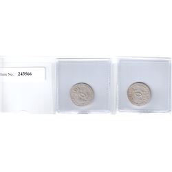 SWEDEN: Karl XII, 1697-1718, LOT of 2 coins