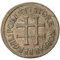 SWEDEN: AE 3 ore token (2.91g), 1719. F-VF