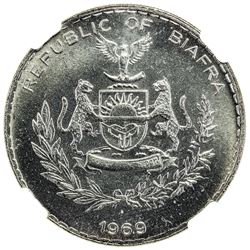BIAFRA: Republic, AR pound, 1969. NGC MS66