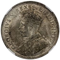 EAST AFRICA: Geroge V, 1910-1936, AR florin, 1920. NGC MS62