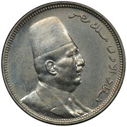 EGYPT: Fuad I, 1922-1936, 2 milliemes, 1924-H/AH1342. PCGS SP