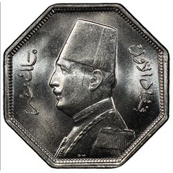 EGYPT: Fuad I, 1922-1936, 2 1/2 milliemes, 1933//AH1352. PCGS SP65