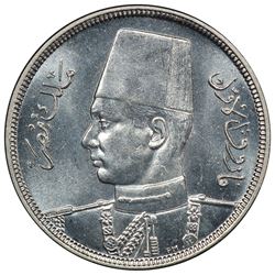 EGYPT: Farouk, 1936-1952, 5 milliemes, 1941//AH1360. PCGS SP65