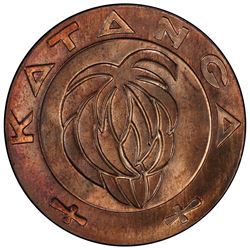KATANGA: 2 francs, 1961. PCGS SP65