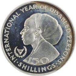 SOMALIA: AR 150 shillings, 1983. PCGS PF67