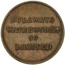 SOUTHERN RHODESIA: AE check token (5.24g). EF