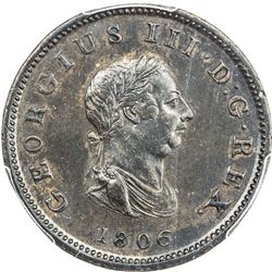 BAHAMAS: George V, 1760-1820, AE penny, Soho (Birmingham), 1806. PCGS AU55