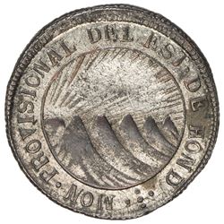 HONDURAS: Republic, BI real (2.17g), 1849-T. VF-EF