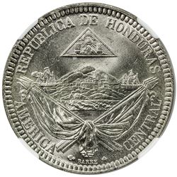 HONDURAS: Republic, 1 real, 1869-A. NGC MS65